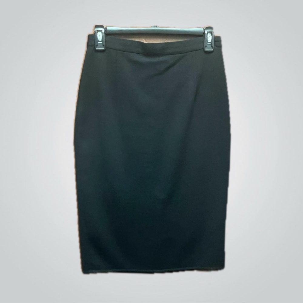 Theory Black Wool Skirt